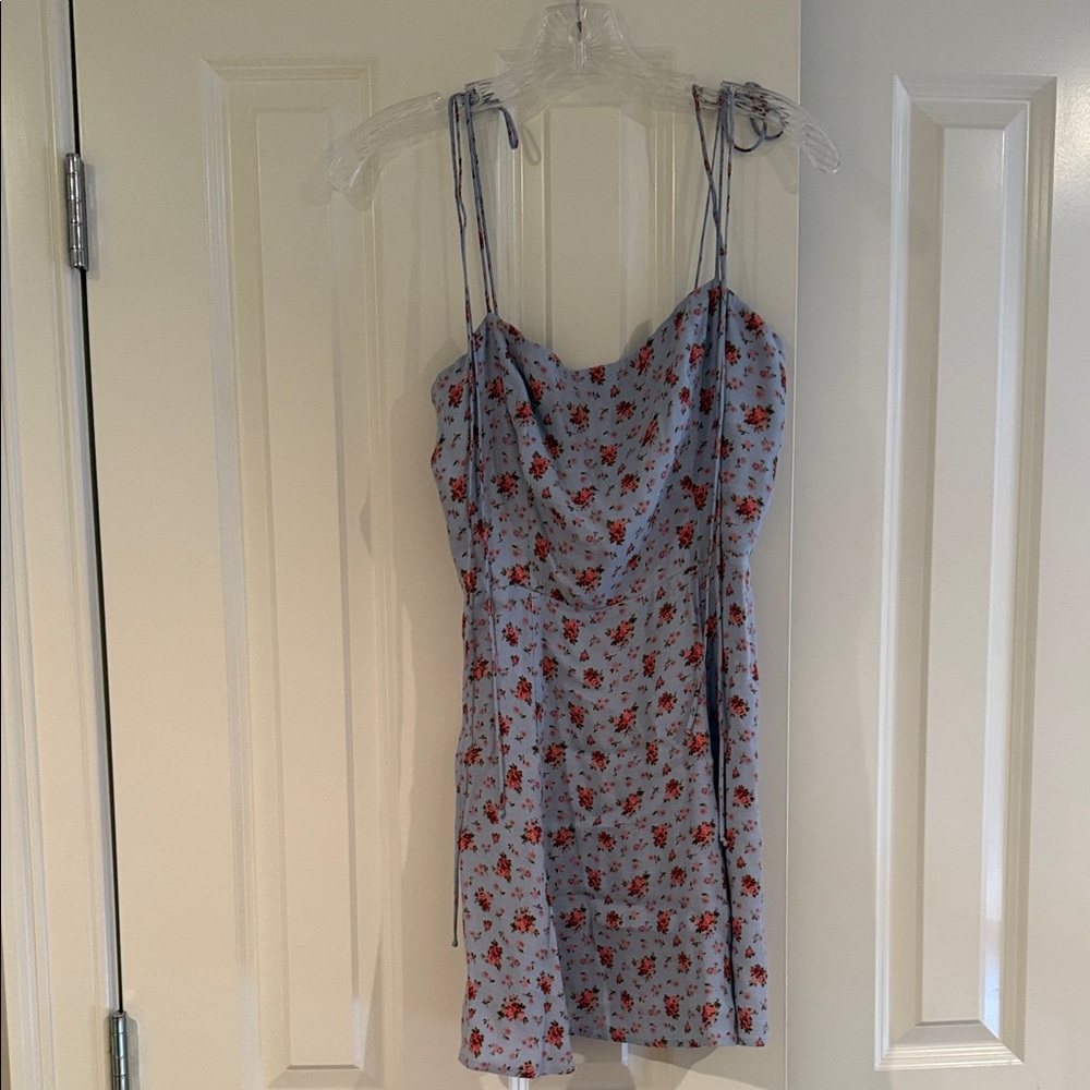Floral Blue Dress